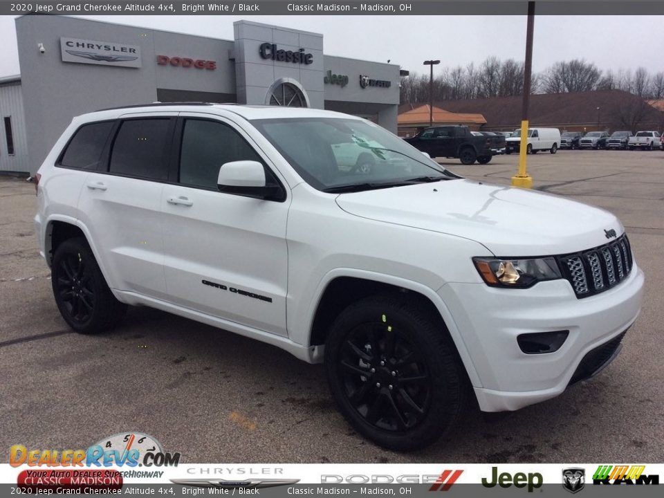 2020 Jeep Grand Cherokee Altitude 4x4 Bright White / Black Photo #1