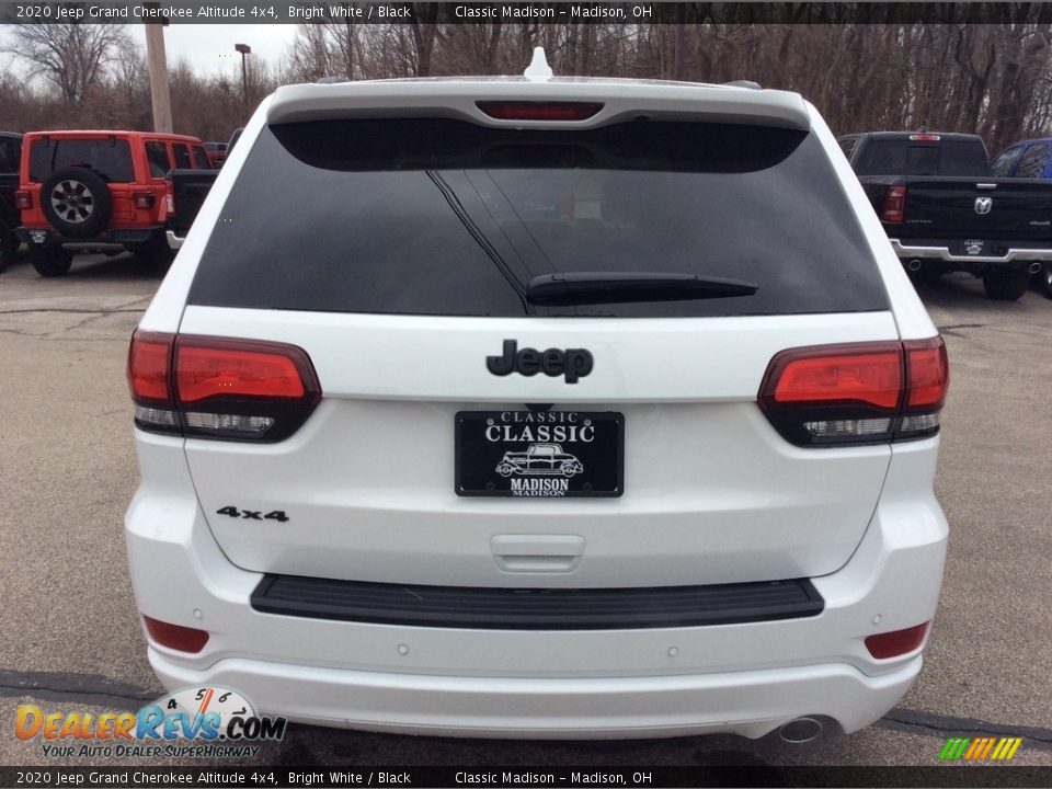 2020 Jeep Grand Cherokee Altitude 4x4 Bright White / Black Photo #8