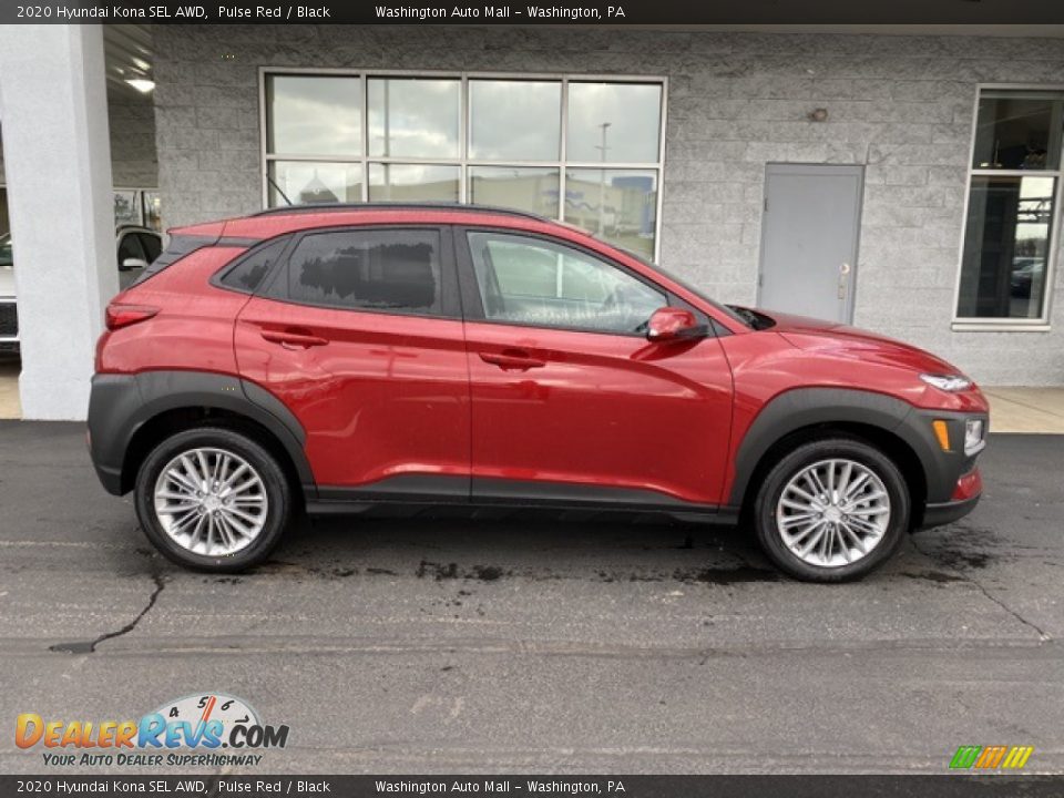 Pulse Red 2020 Hyundai Kona SEL AWD Photo #3