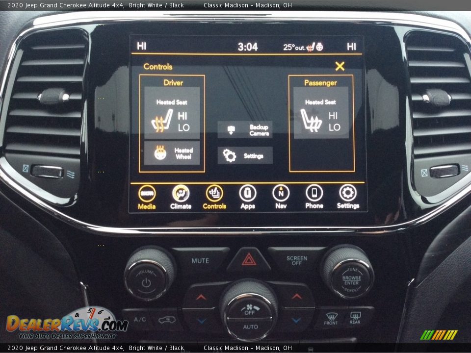 Controls of 2020 Jeep Grand Cherokee Altitude 4x4 Photo #15