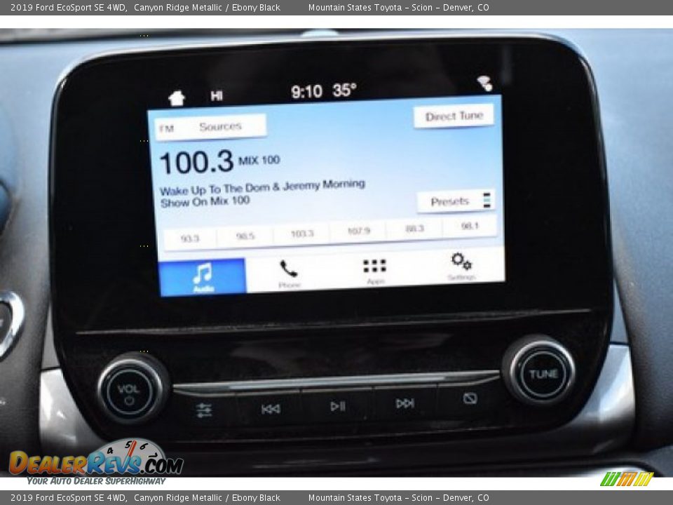 2019 Ford EcoSport SE 4WD Canyon Ridge Metallic / Ebony Black Photo #11