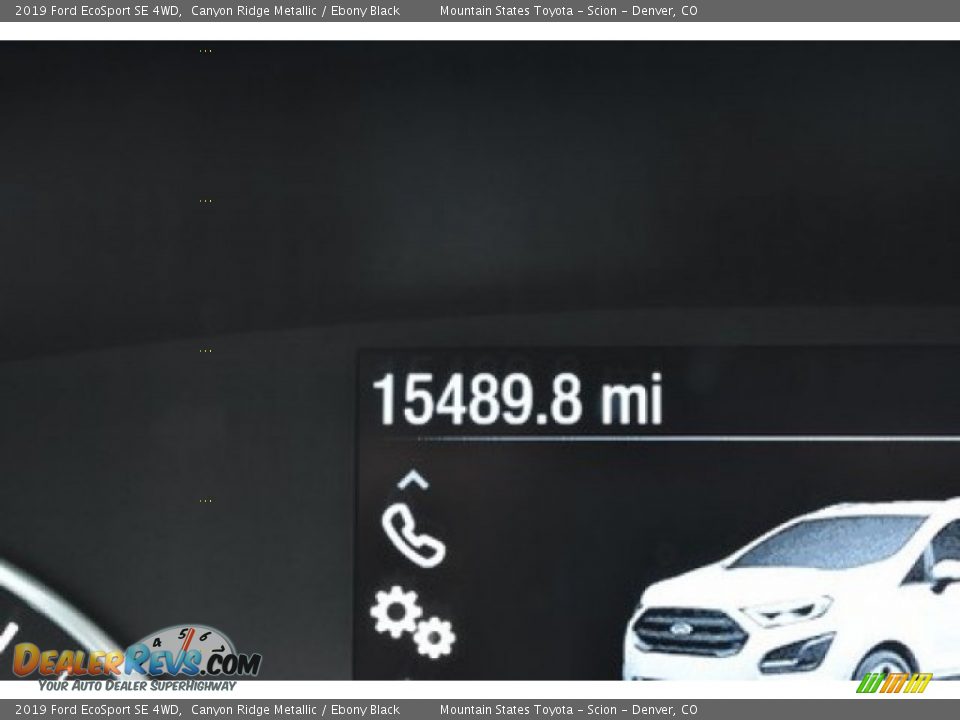 2019 Ford EcoSport SE 4WD Canyon Ridge Metallic / Ebony Black Photo #12
