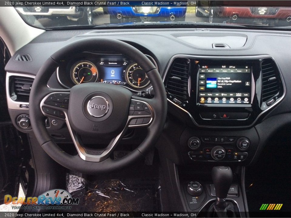 2020 Jeep Cherokee Limited 4x4 Diamond Black Crystal Pearl / Black Photo #3