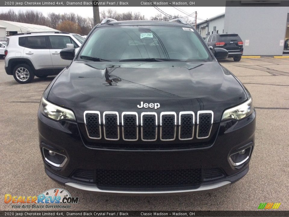 2020 Jeep Cherokee Limited 4x4 Diamond Black Crystal Pearl / Black Photo #4