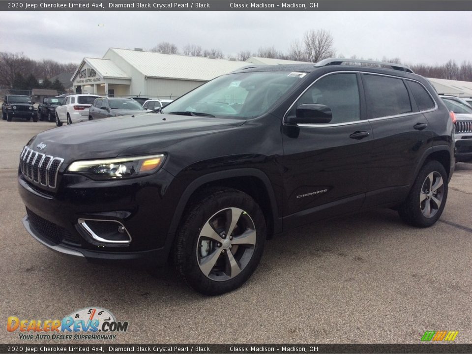 2020 Jeep Cherokee Limited 4x4 Diamond Black Crystal Pearl / Black Photo #5