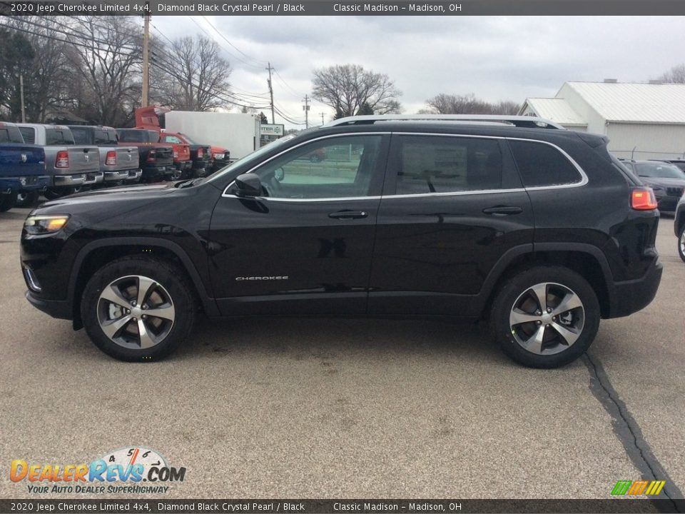2020 Jeep Cherokee Limited 4x4 Diamond Black Crystal Pearl / Black Photo #6