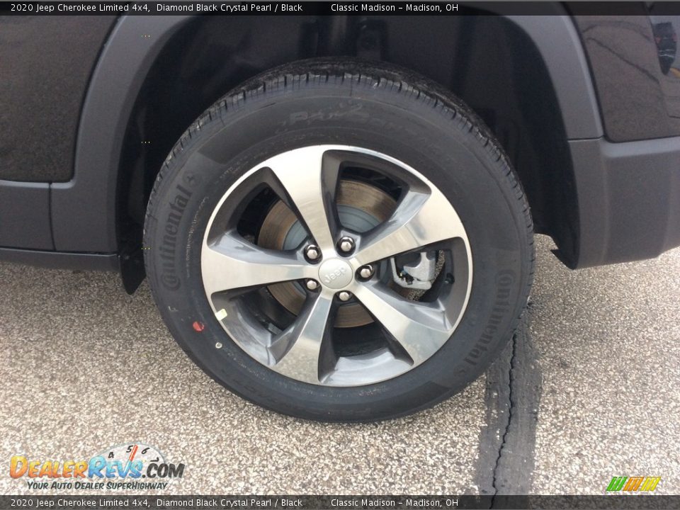 2020 Jeep Cherokee Limited 4x4 Diamond Black Crystal Pearl / Black Photo #9