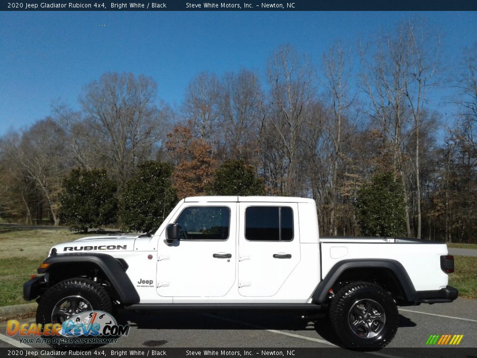 2020 Jeep Gladiator Rubicon 4x4 Bright White / Black Photo #1