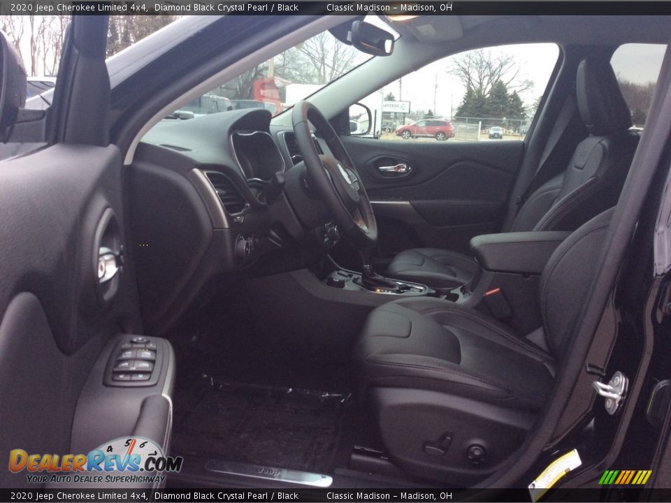 2020 Jeep Cherokee Limited 4x4 Diamond Black Crystal Pearl / Black Photo #11