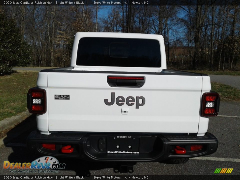 2020 Jeep Gladiator Rubicon 4x4 Bright White / Black Photo #7