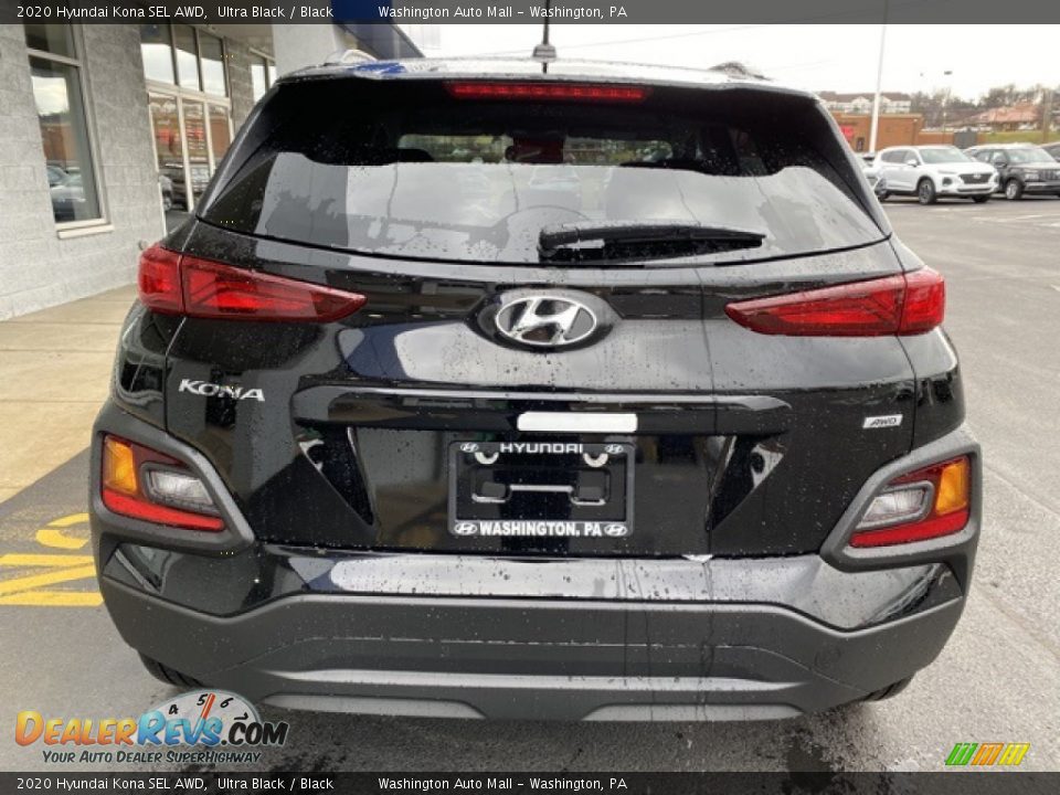 2020 Hyundai Kona SEL AWD Ultra Black / Black Photo #5