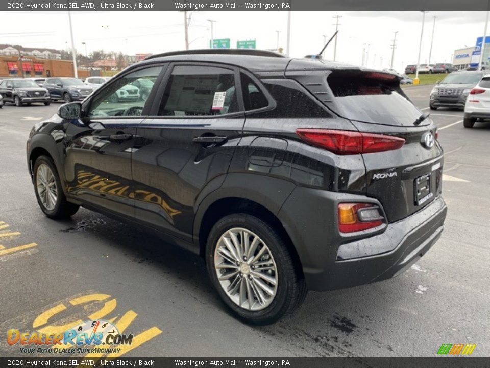 2020 Hyundai Kona SEL AWD Ultra Black / Black Photo #6