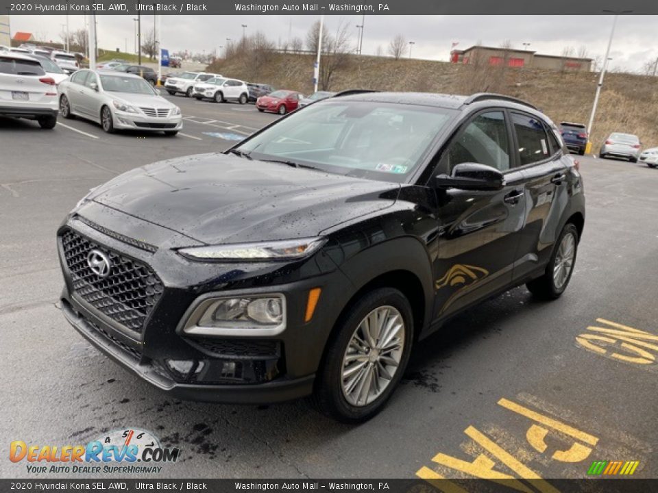 2020 Hyundai Kona SEL AWD Ultra Black / Black Photo #7