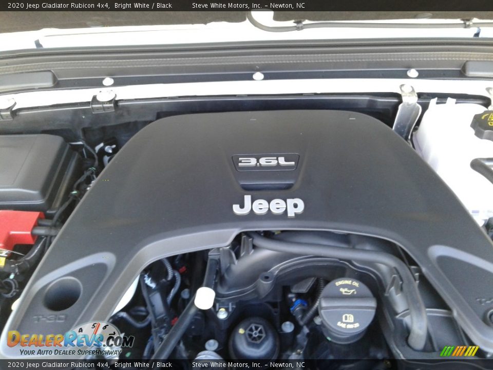 2020 Jeep Gladiator Rubicon 4x4 Bright White / Black Photo #10