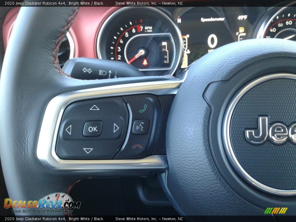 2020 Jeep Gladiator Rubicon 4x4 Bright White / Black Photo #20