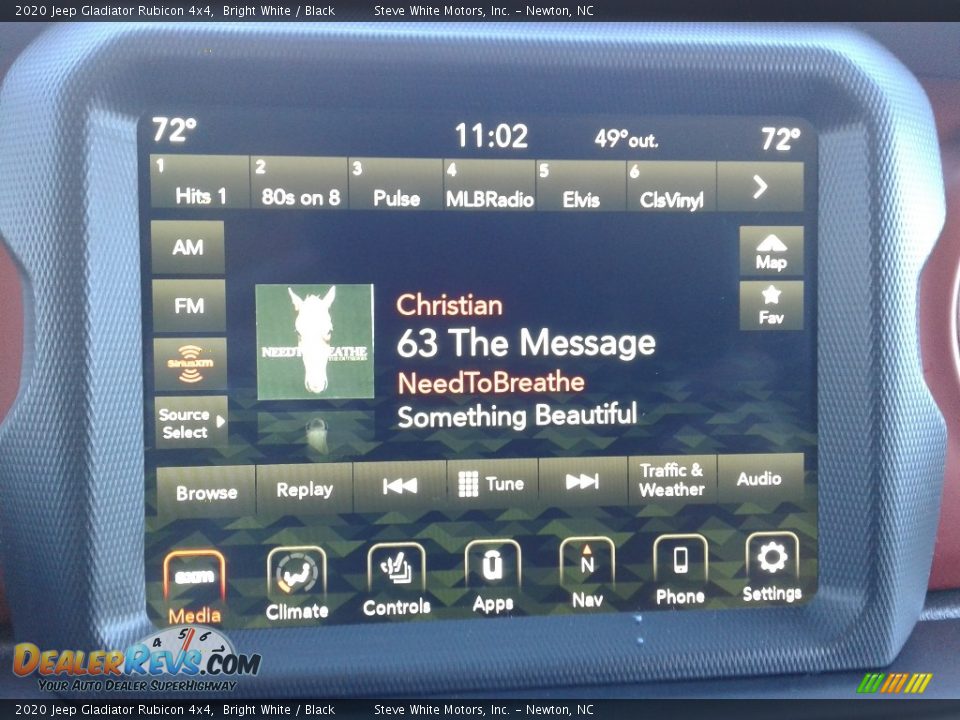 2020 Jeep Gladiator Rubicon 4x4 Bright White / Black Photo #23