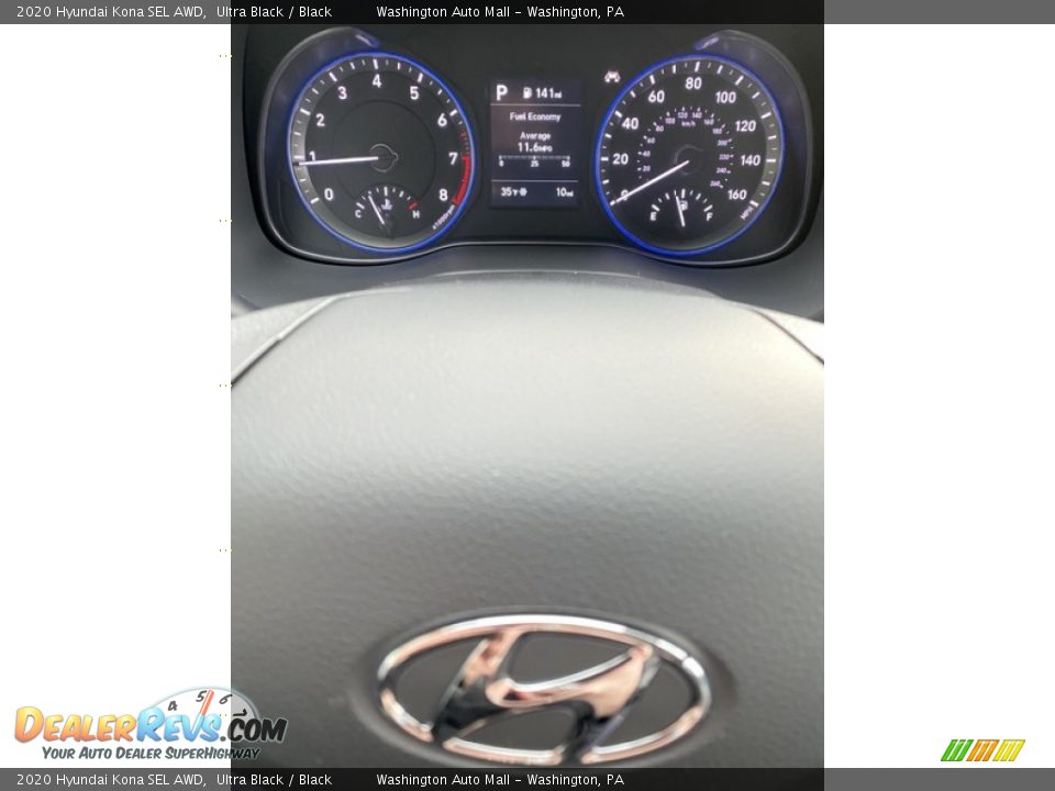 2020 Hyundai Kona SEL AWD Ultra Black / Black Photo #29