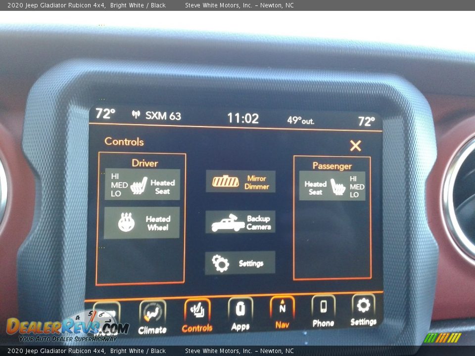 2020 Jeep Gladiator Rubicon 4x4 Bright White / Black Photo #25