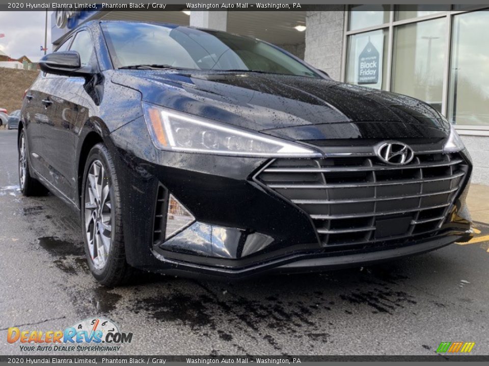2020 Hyundai Elantra Limited Phantom Black / Gray Photo #1