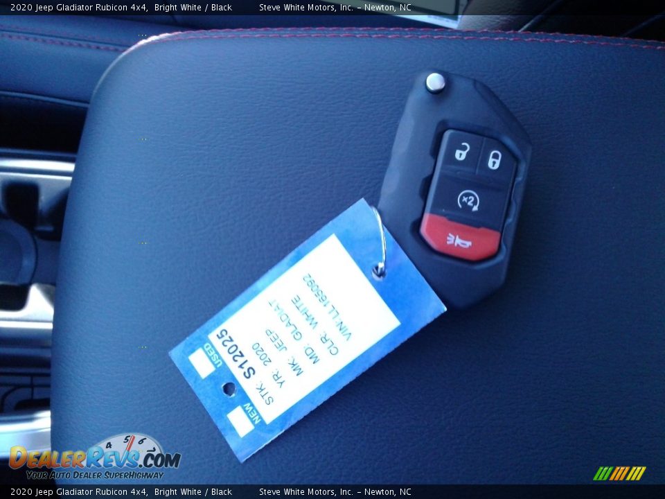2020 Jeep Gladiator Rubicon 4x4 Bright White / Black Photo #32