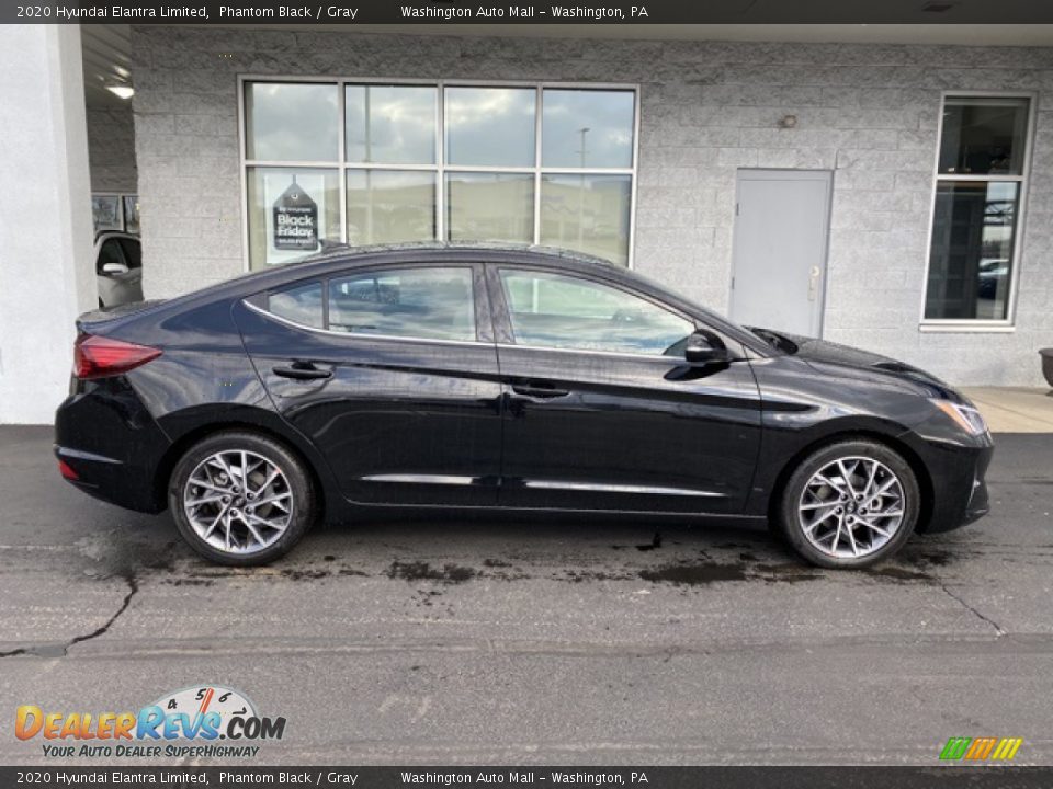 2020 Hyundai Elantra Limited Phantom Black / Gray Photo #3