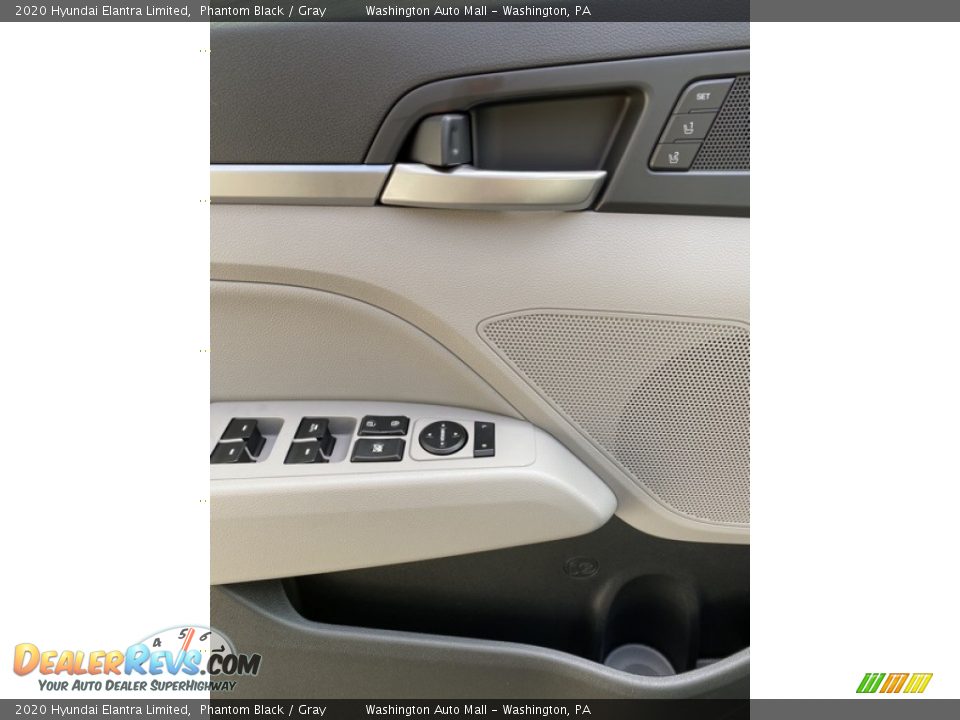 2020 Hyundai Elantra Limited Phantom Black / Gray Photo #12