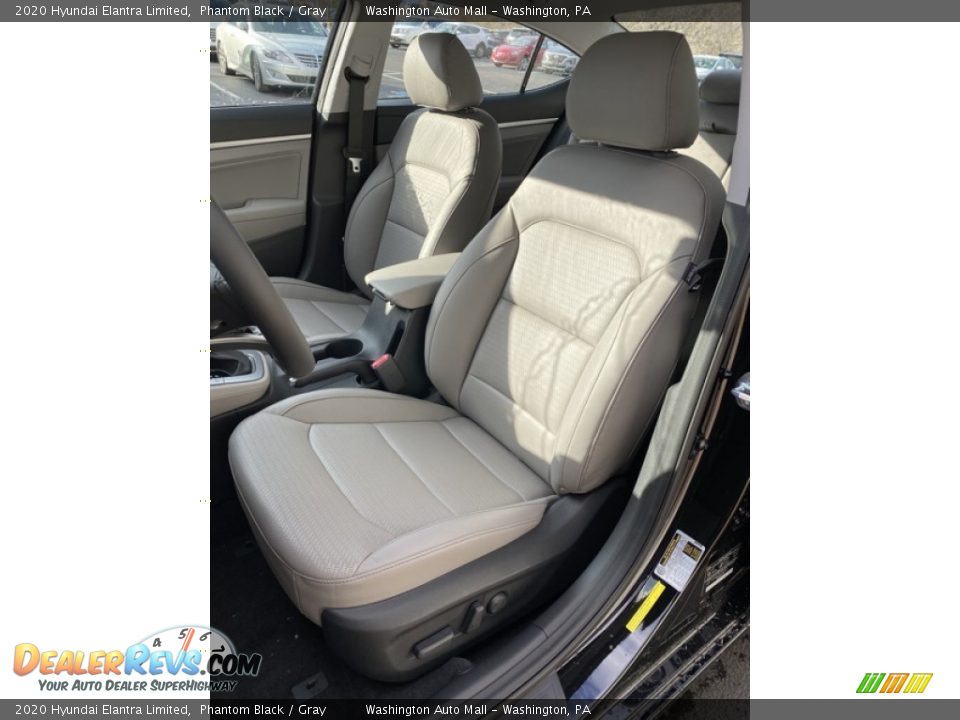 2020 Hyundai Elantra Limited Phantom Black / Gray Photo #15