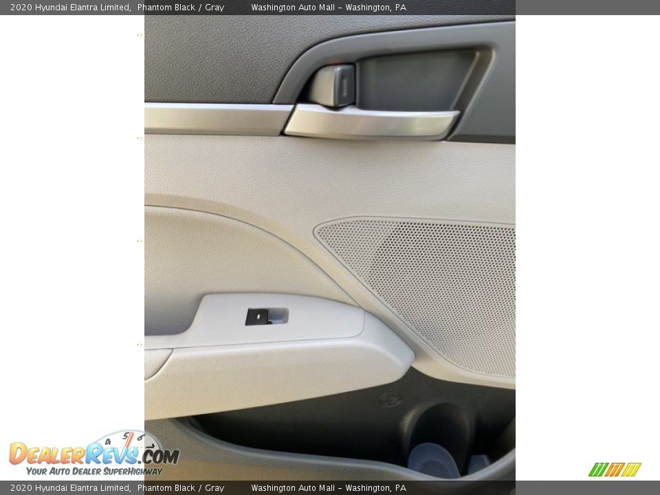2020 Hyundai Elantra Limited Phantom Black / Gray Photo #18