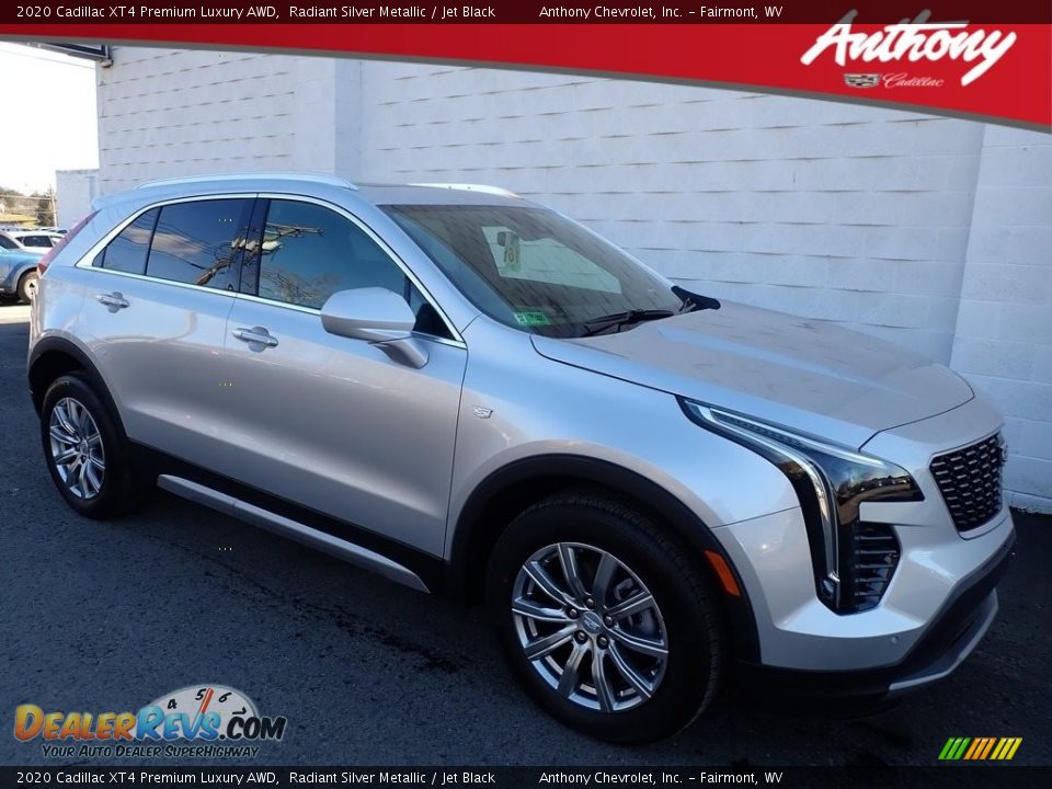 2020 Cadillac XT4 Premium Luxury AWD Radiant Silver Metallic / Jet Black Photo #1