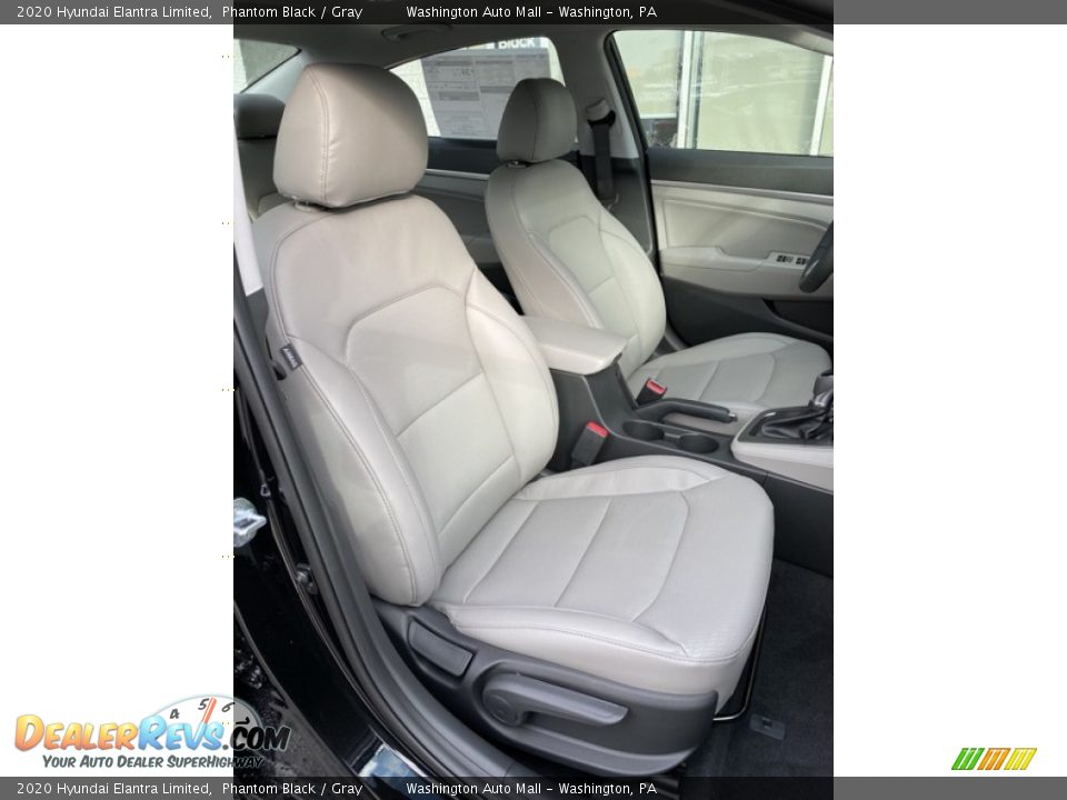 2020 Hyundai Elantra Limited Phantom Black / Gray Photo #25