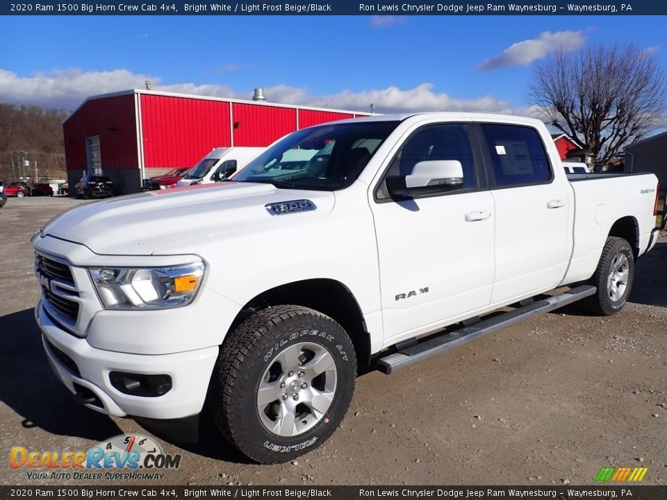 2020 Ram 1500 Big Horn Crew Cab 4x4 Bright White / Light Frost Beige/Black Photo #1