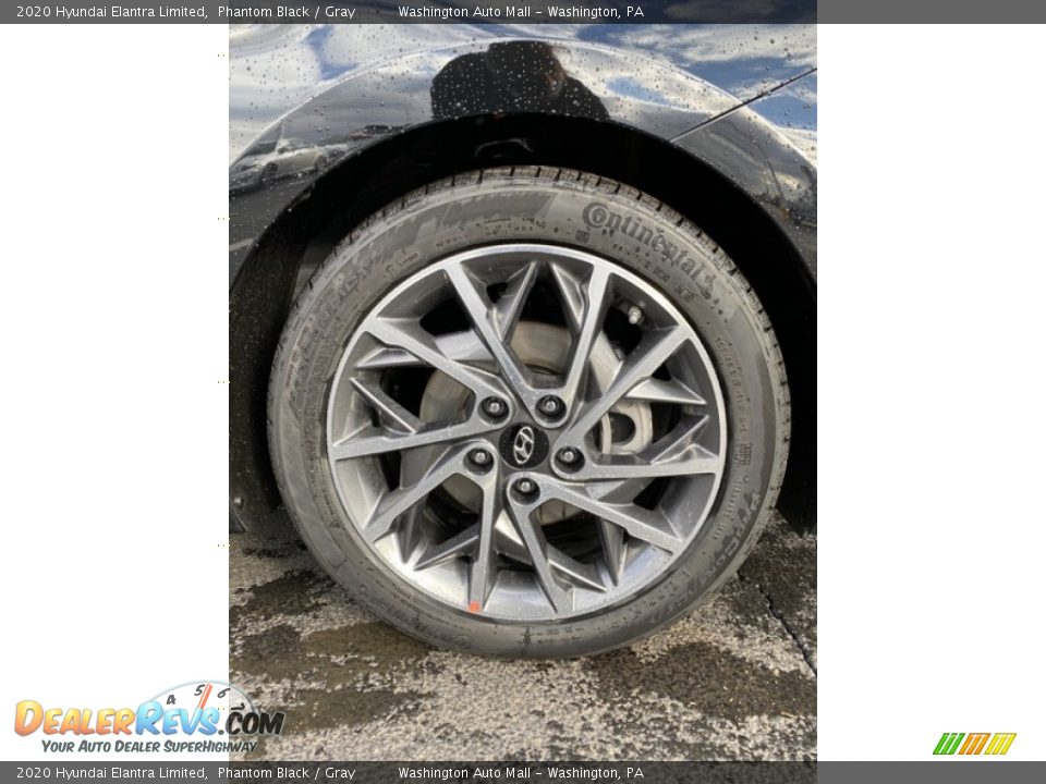 2020 Hyundai Elantra Limited Phantom Black / Gray Photo #28