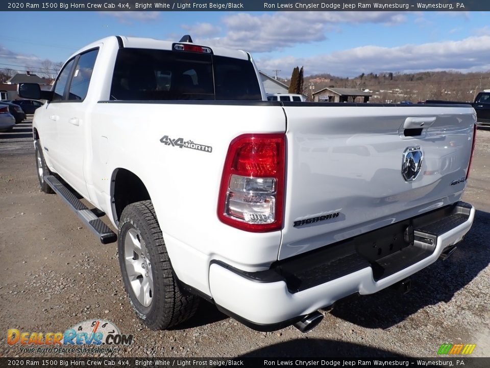 2020 Ram 1500 Big Horn Crew Cab 4x4 Bright White / Light Frost Beige/Black Photo #3