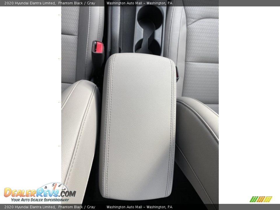 2020 Hyundai Elantra Limited Phantom Black / Gray Photo #32