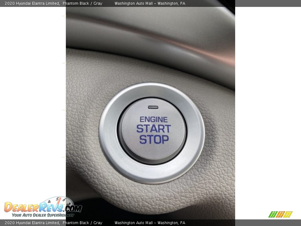 2020 Hyundai Elantra Limited Phantom Black / Gray Photo #33