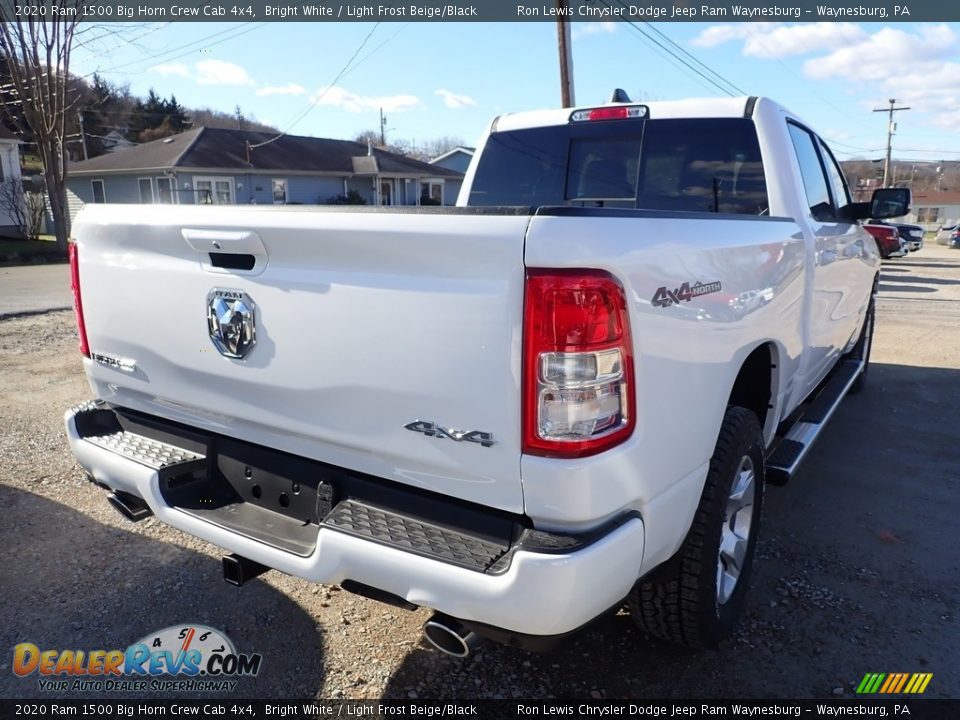 2020 Ram 1500 Big Horn Crew Cab 4x4 Bright White / Light Frost Beige/Black Photo #5