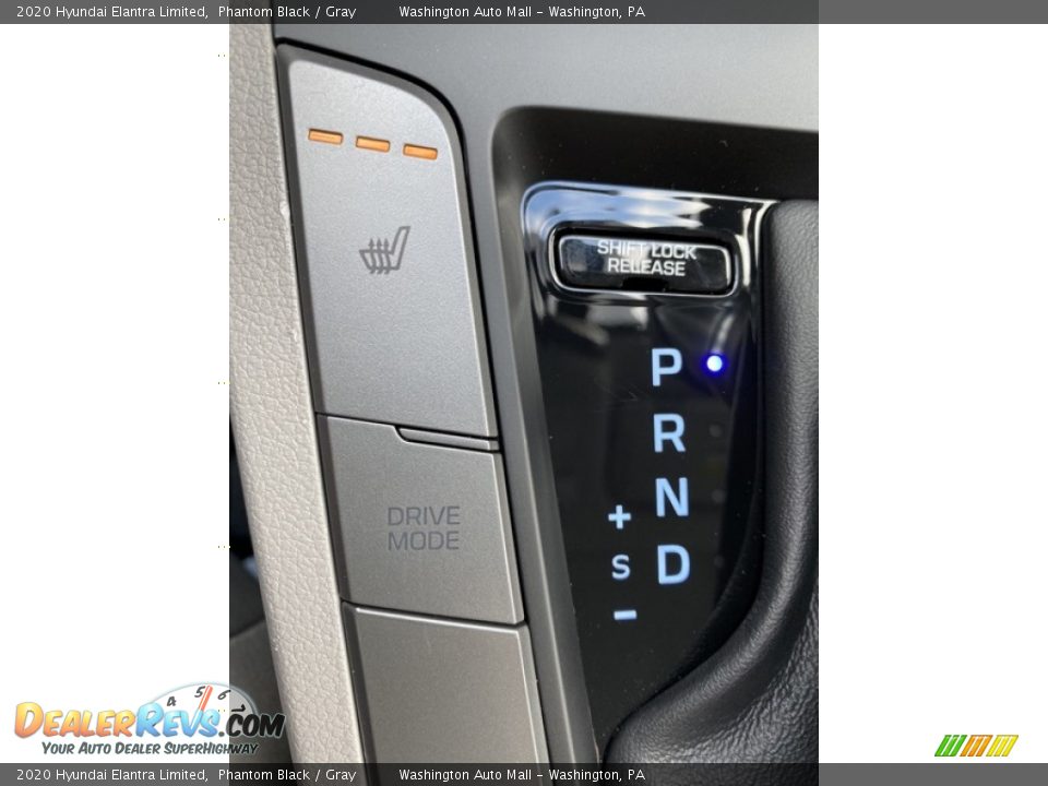 2020 Hyundai Elantra Limited Phantom Black / Gray Photo #34