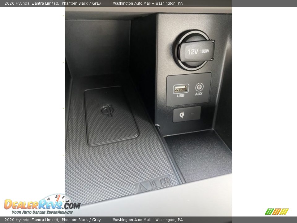 2020 Hyundai Elantra Limited Phantom Black / Gray Photo #35