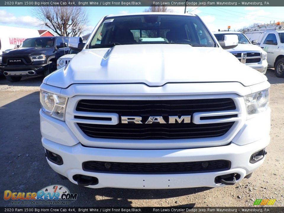 2020 Ram 1500 Big Horn Crew Cab 4x4 Bright White / Light Frost Beige/Black Photo #8