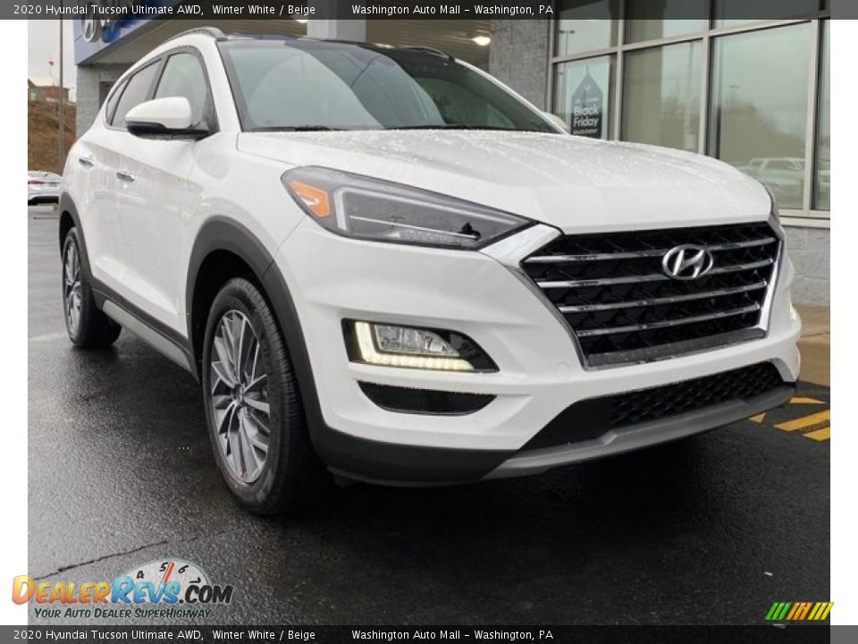 2020 Hyundai Tucson Ultimate AWD Winter White / Beige Photo #1