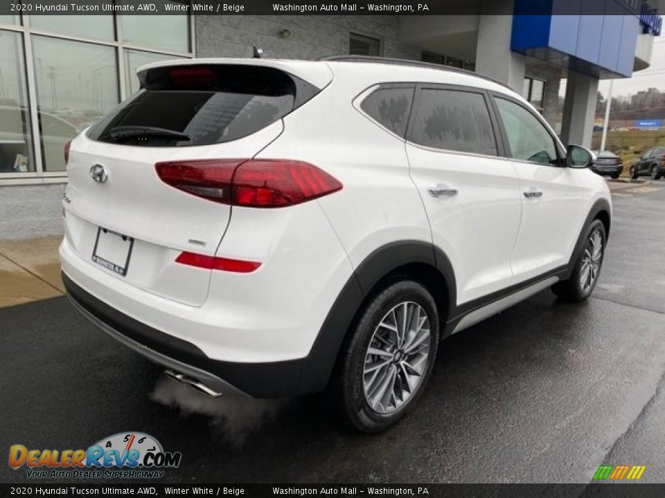 2020 Hyundai Tucson Ultimate AWD Winter White / Beige Photo #4