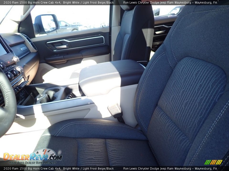 2020 Ram 1500 Big Horn Crew Cab 4x4 Bright White / Light Frost Beige/Black Photo #13