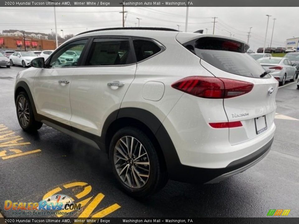 2020 Hyundai Tucson Ultimate AWD Winter White / Beige Photo #6