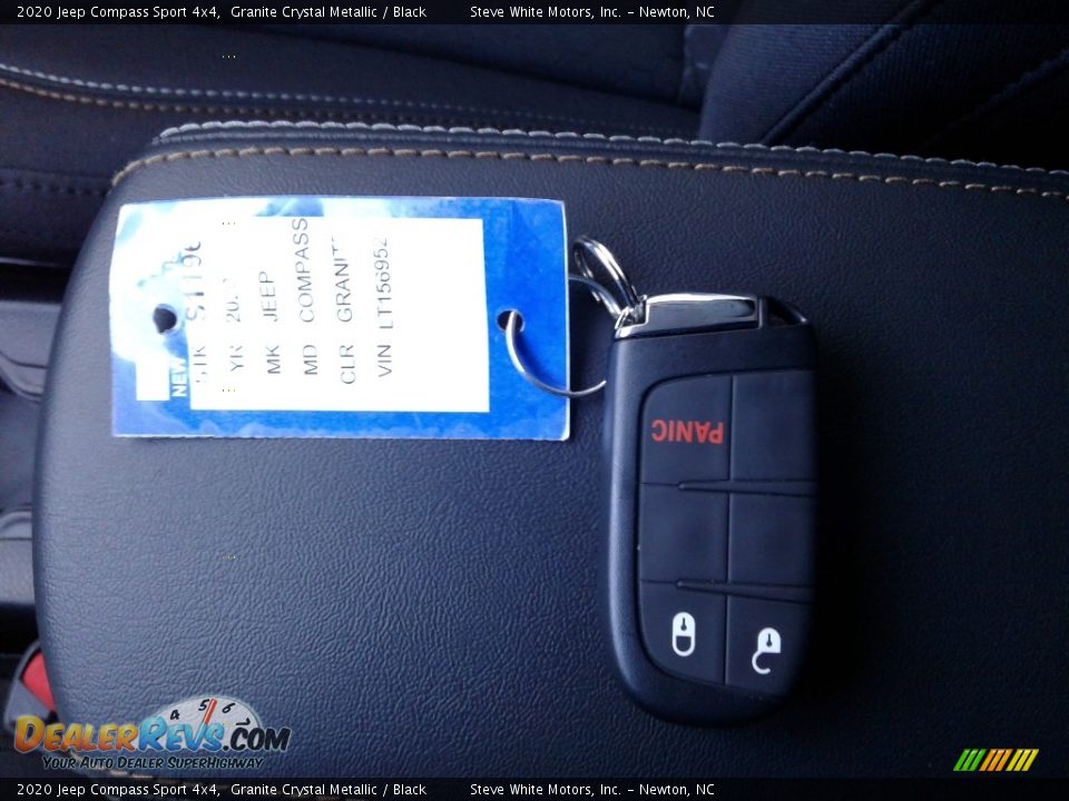 2020 Jeep Compass Sport 4x4 Granite Crystal Metallic / Black Photo #28