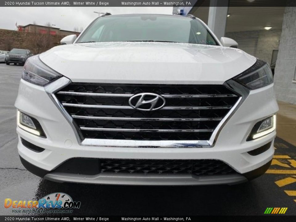 2020 Hyundai Tucson Ultimate AWD Winter White / Beige Photo #8