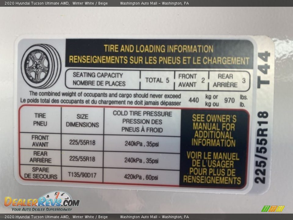 2020 Hyundai Tucson Ultimate AWD Winter White / Beige Photo #9