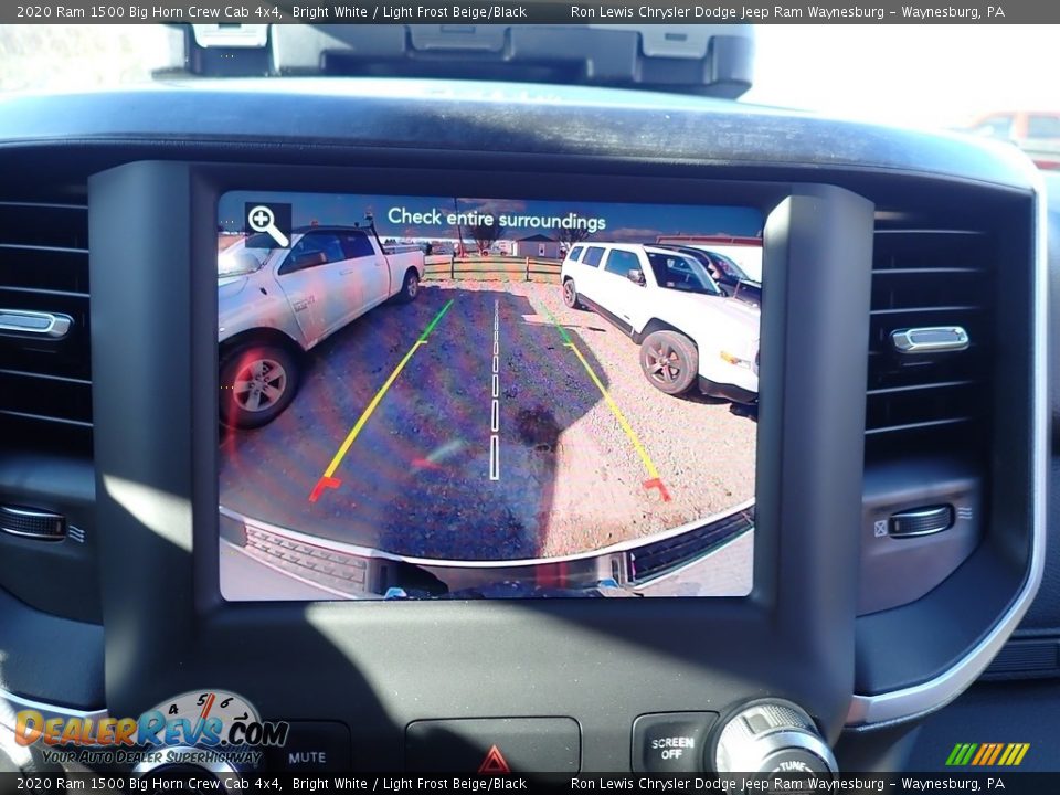 2020 Ram 1500 Big Horn Crew Cab 4x4 Bright White / Light Frost Beige/Black Photo #17