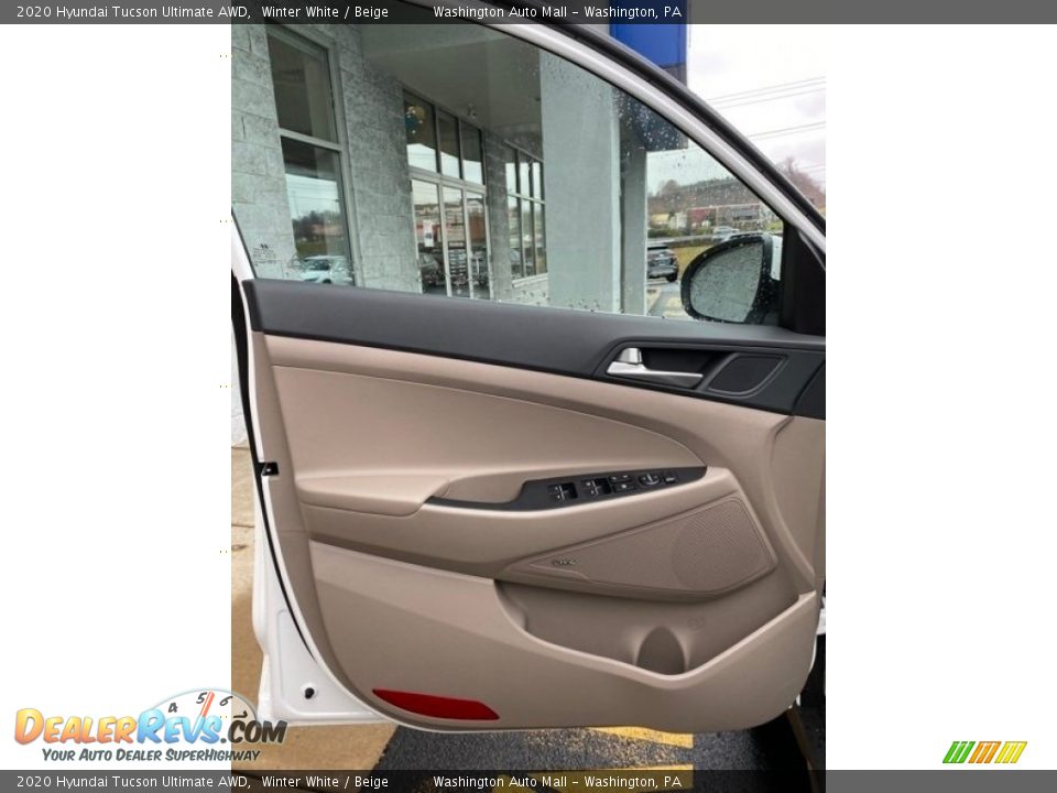 2020 Hyundai Tucson Ultimate AWD Winter White / Beige Photo #11