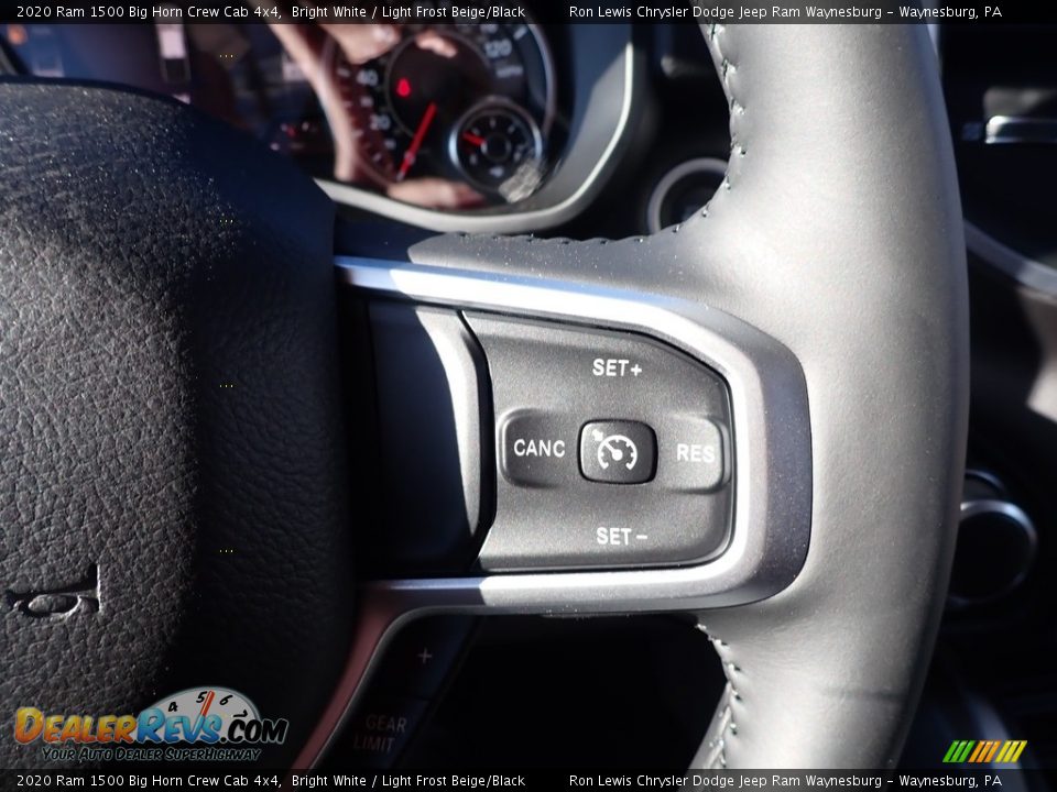 2020 Ram 1500 Big Horn Crew Cab 4x4 Bright White / Light Frost Beige/Black Photo #18