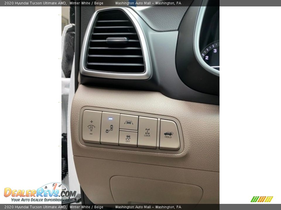2020 Hyundai Tucson Ultimate AWD Winter White / Beige Photo #13